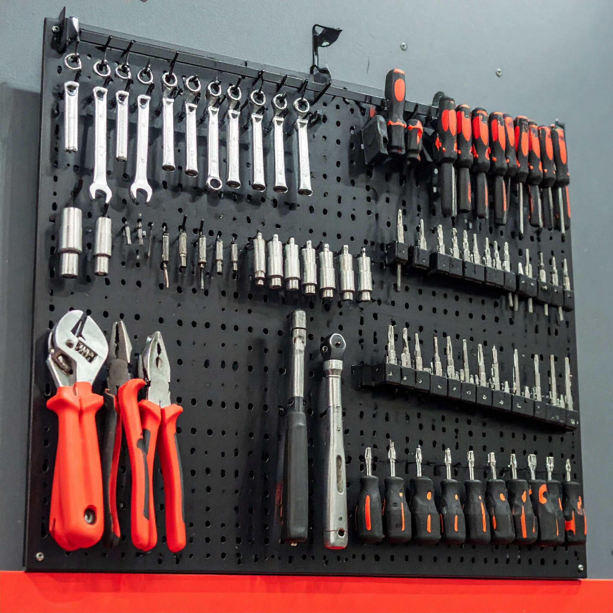 Wall Control Metal Pegboard Organizer Kit